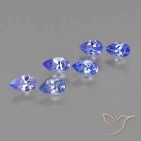 1.30 ct natürliche Elektrisches Blau Tansanit-Edelsteine, Birnenform, VS