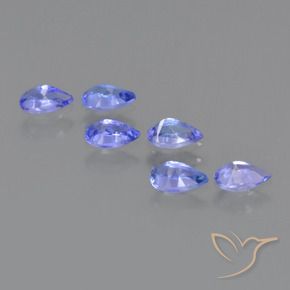 1.30 ct natürliche Elektrisches Blau Tansanit-Edelsteine, Birnenform, VS