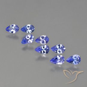 1.66 ct natürliche Intensives Blau Tansanit-Edelsteine, Birnenform, VS