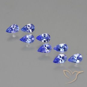 1.87 ct natürliche Elektrisches Blau Tansanit-Edelsteine, Birnenform, VS