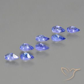 1.87 ct natürliche Elektrisches Blau Tansanit-Edelsteine, Birnenform, VS