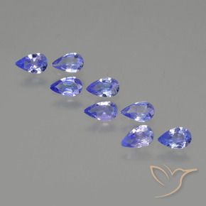 1.36 ct natürliche Intensives Blau Tansanit-Edelsteine, Birnenform, VS