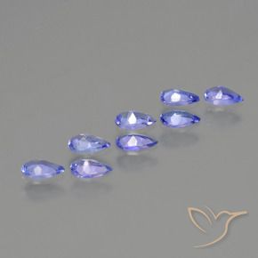 1.36 ct natürliche Intensives Blau Tansanit-Edelsteine, Birnenform, VS