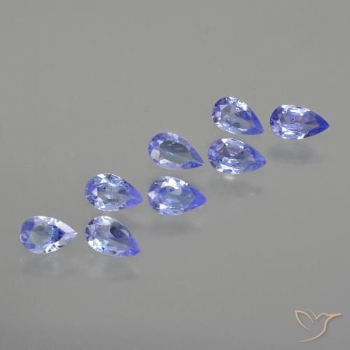 1.55ctw Natürlicher Intensives Violettblau Tansanit, Birnenform, VS