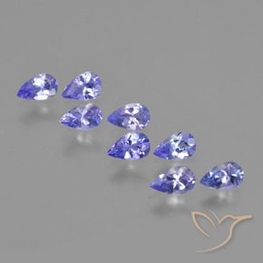 1.74 ct natürliche Elektrisches Blau Tansanit-Edelsteine, Birnenform, VS