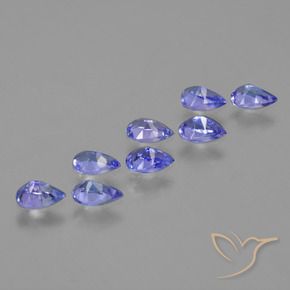 1.74 ct natürliche Elektrisches Blau Tansanit-Edelsteine, Birnenform, VS