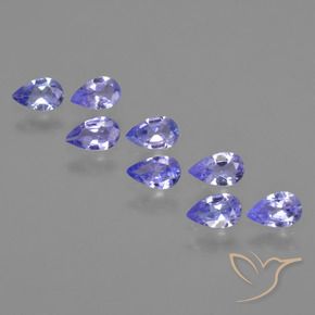 1.70 ct natürliche tiefblau Tansanit-Edelsteine, Birnenform, VS