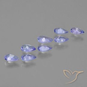 1.39 ct natürliche Elektrisches Blau Tansanit-Edelsteine, Birnenform, VS