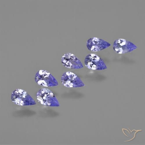 1.58ctw Natürlicher Helles Violett Tansanit, Birnenform, VS