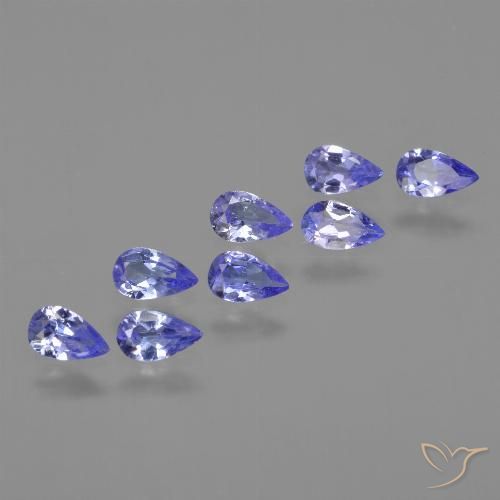 1.39 ct natürliche Intensives Blau Tansanit-Edelsteine, Birnenform, VS