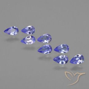 1.39 ct natürliche Intensives Blau Tansanit-Edelsteine, Birnenform, VS