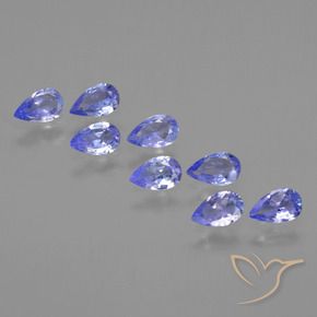 1.58 ct natürliche Elektrisches Blau Tansanit-Edelsteine, Birnenform, VS