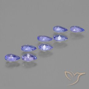 1.58 ct natürliche Elektrisches Blau Tansanit-Edelsteine, Birnenform, VS