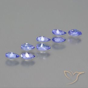 1.46 ct natürliche Elektrisches Blau Tansanit-Edelsteine, Birnenform, VS