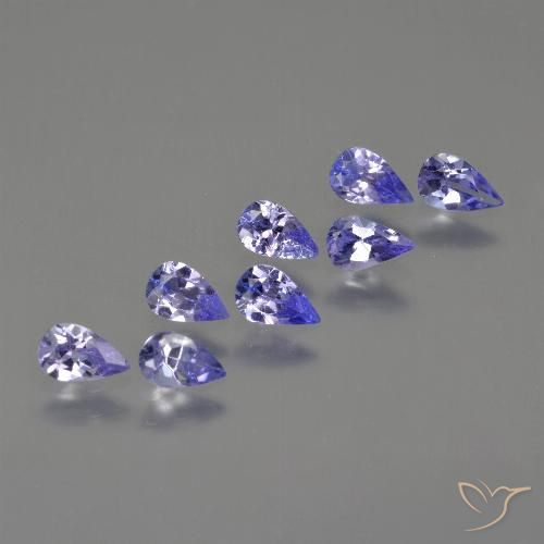 1.57ctw Natürlicher Intensives Violettblau Tansanit, Birnenform, VS