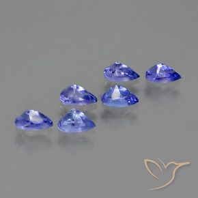 1.70 ct natürliche violett-blau Tansanit-Edelsteine, Birnenform, VS
