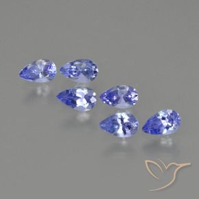 1.43 ct natürliche Intensives Blau Tansanit-Edelsteine, Birnenform, VS