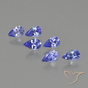 1.42 ct natürliche tiefblau Tansanit-Edelsteine, Birnenform, VS