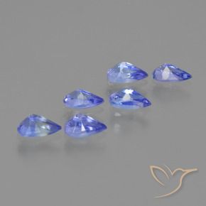1.42 ct natürliche tiefblau Tansanit-Edelsteine, Birnenform, VS