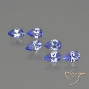 1.24 ct natürliche tiefblau Tansanit-Edelsteine, Birnenform, VS