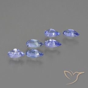 1.24 ct natürliche tiefblau Tansanit-Edelsteine, Birnenform, VS