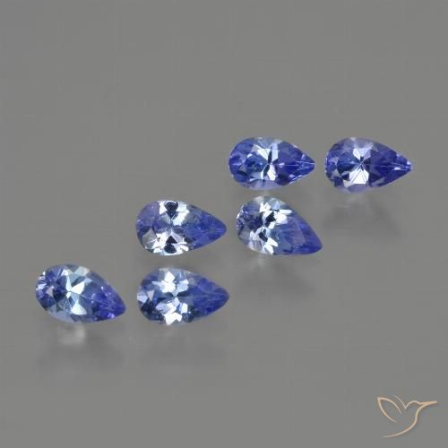 1.63ctw Natürlicher tiefblau Tansanit, Birnenform, VS