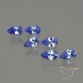 1.63 ct natürliche tiefblau Tansanit-Edelsteine, Birnenform, VS