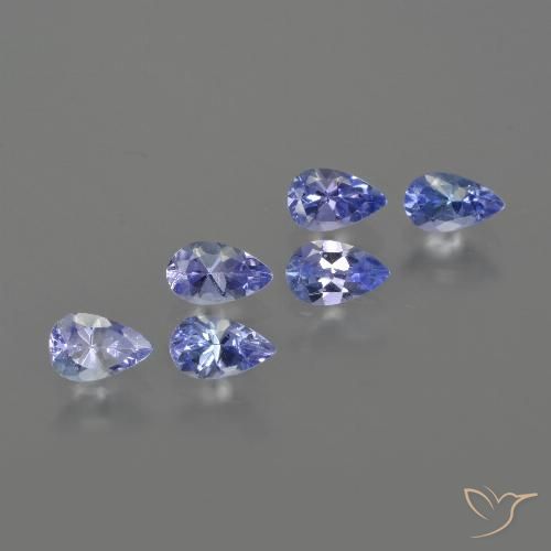 1.56ctw Natürlicher tiefblau Tansanit, Birnenform, VS