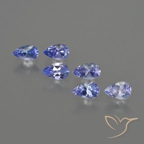 1.56 ct natürliche tiefblau Tansanit-Edelsteine, Birnenform, VS