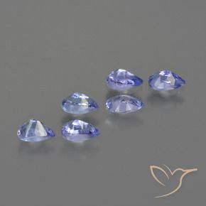 1.56 ct natürliche tiefblau Tansanit-Edelsteine, Birnenform, VS