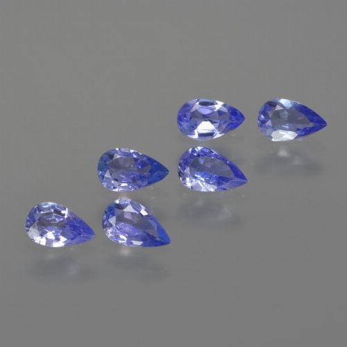 1,36 ct natürliche blauer Tansanit-Edelsteine, Birnenform, VS