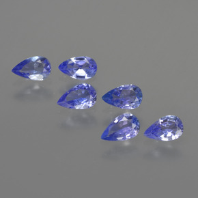 1,36 ct natürliche blauer Tansanit-Edelsteine, Birnenform, VS