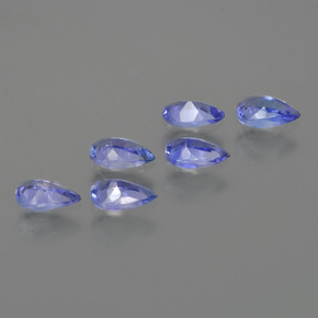 1,36 ct natürliche blauer Tansanit-Edelsteine, Birnenform, VS