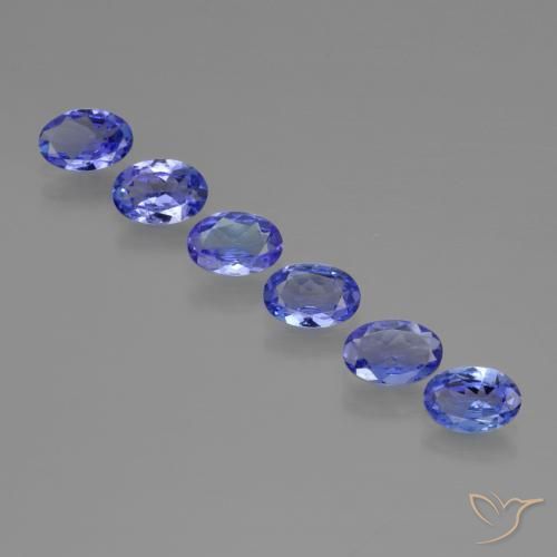 2.30 ct natürliche tiefviolett-blau Tansanit-Edelsteine, Oval, VVS-VS
