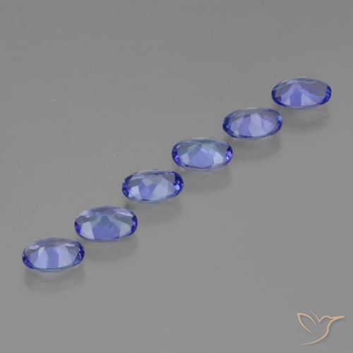 2.30 ct natürliche tiefviolett-blau Tansanit-Edelsteine, Oval, VVS-VS