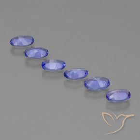 2.43 ct natürliche Intensives Violettblau Tansanit-Edelsteine, Oval, VVS-VS