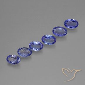 2.61 ct natürliche Intensives Violettblau Tansanit-Edelsteine, Oval, VVS-VS