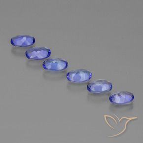 2.61 ct natürliche Intensives Violettblau Tansanit-Edelsteine, Oval, VVS-VS