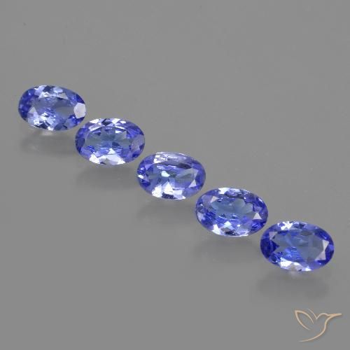 2.23ctw Natürlicher violett-blau Tansanit, Oval, VS
