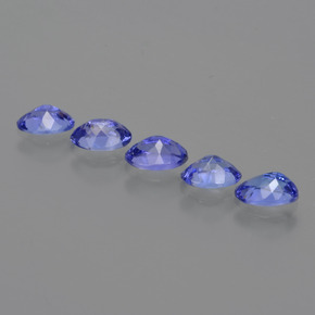 2.16 ct natürliche violett-blau Tansanit-Edelsteine, Oval Schliff, VS