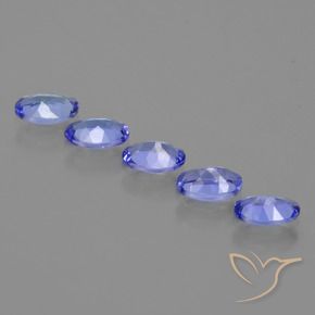 2.25 ct natürliche Mittelblau Tansanit-Edelsteine, Oval, VVS-VS
