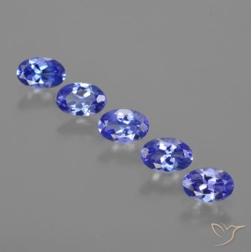 2,37 ct natürliche blauer Tansanit-Edelsteine, Oval Schliff, VVS-VS