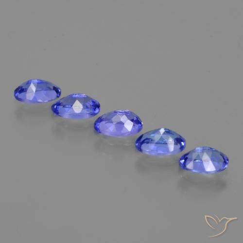 2,37 ct natürliche blauer Tansanit-Edelsteine, Oval Schliff, VVS-VS