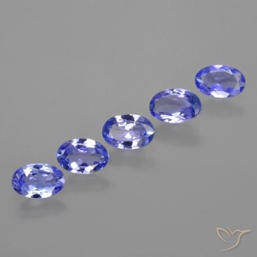 2.12 ct natürliche Intensives Violettblau Tansanit-Edelsteine, Oval, VS