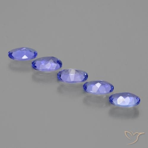 2.12 ct natürliche Intensives Violettblau Tansanit-Edelsteine, Oval, VS