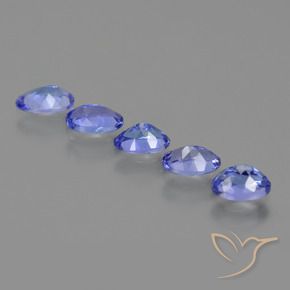 2.37 ct natürliche Intensives Violettblau Tansanit-Edelsteine, Oval, VVS-VS