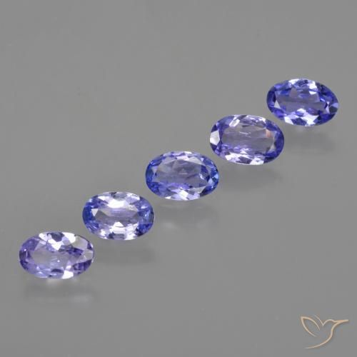 2.22 ct natürliche Intensives Violettblau Tansanit-Edelsteine, Oval, VS