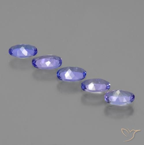 2.22 ct natürliche Intensives Violettblau Tansanit-Edelsteine, Oval, VS