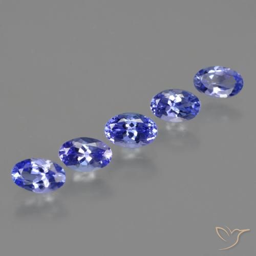 2.65 ct natürliche violett-blau Tansanit-Edelsteine, Oval, VVS-VS