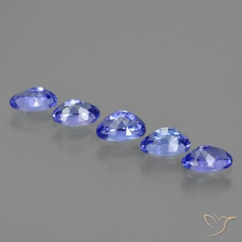 2.65 ct natürliche violett-blau Tansanit-Edelsteine, Oval, VVS-VS